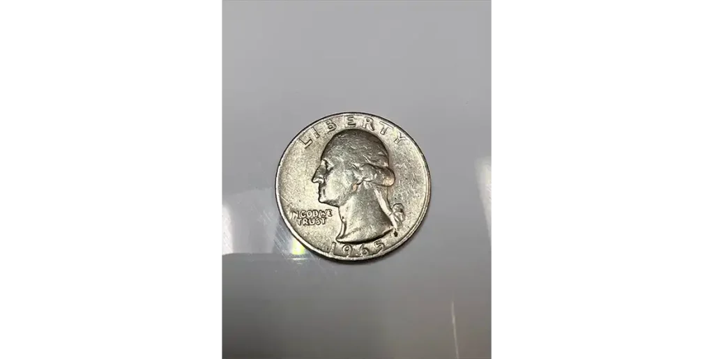 1965 no mint mark washington quarter