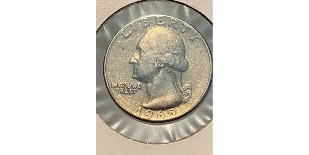 1965 doubled die obverse quarter